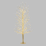 Šakų medis 120 cm 330 LED šampano spalvos LINDEN