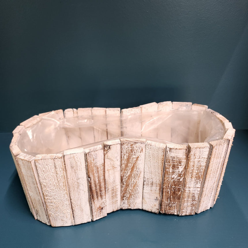 Indas su lygiu medžiu pailgas  29x11 cm