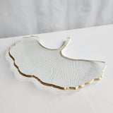 Dekoratyvinis stiklo padėklas Ginko 37x29 cm