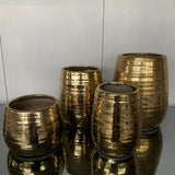 Gold line keramikinis vazonas  20x20x28 cm