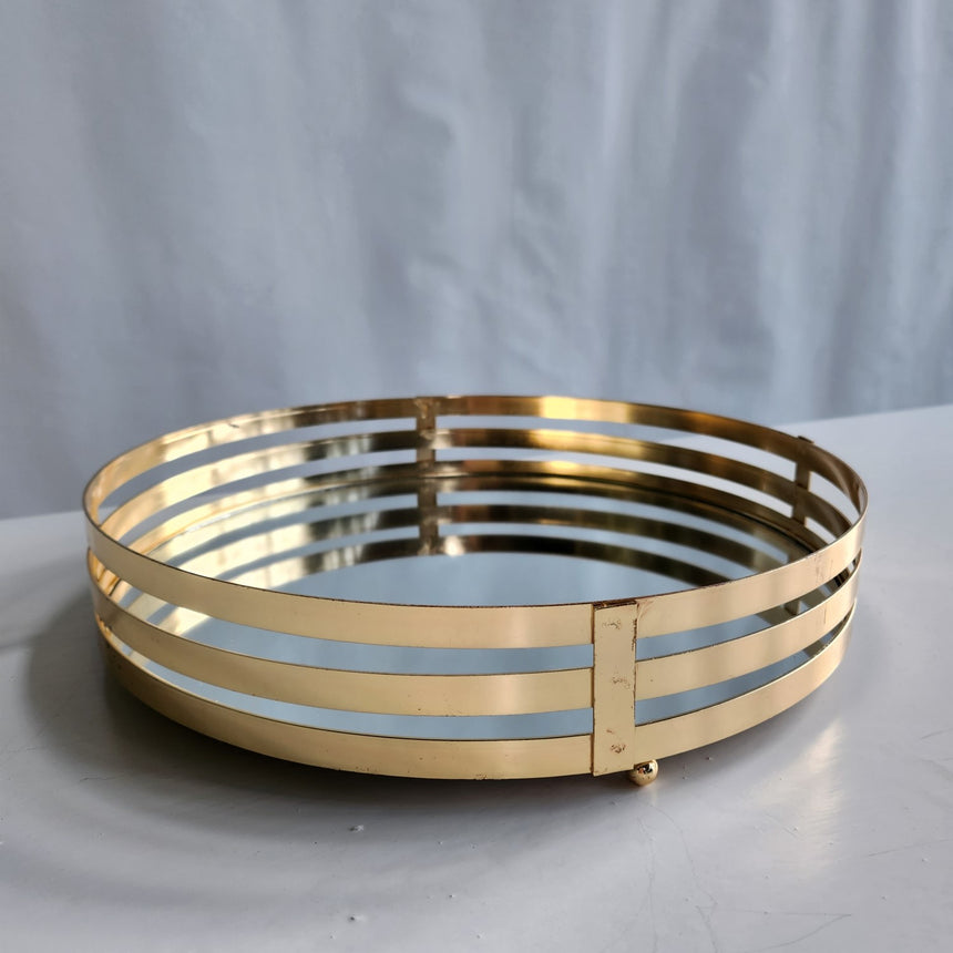 Veidrodinis padėklas Glamour Gold 30x7 cm