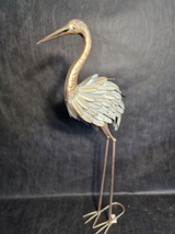 Metalinė paukščio figūra 34x40x95 cm