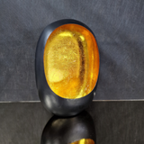Metalinė žvakidė Eggy Black & Gold
