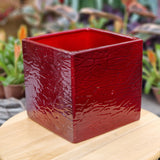 Keraminis gėlių vazonas KVADRATINĖ UOLA 20x20x19 cm