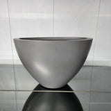 Ovalus vazonas-grafito spalva 55x28x35 cm
