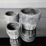 Grigio kolekcijos terakotos vazonas 17x17x15 cm