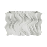 Plati 3D keramikos vaza 'Vandens bangos' 35x12x22 cm