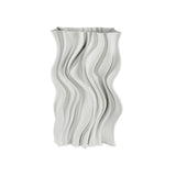 Plati 3D keramikos vaza 'Vandens banga' 21x13,5x38 cm