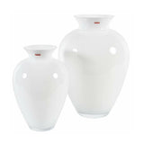 sodoela Vazos Vaza „Vetro Bianco“ 27,5x27,5x39 cm, baltos sp.