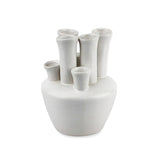 sodoela Vazos Keraminė vaza „Tubes“, matinė balta, 18 cm