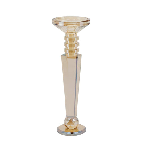 sodoela Žvakidės Stiklinė žvakidė „Ambra“, gintarinė, 30 cm