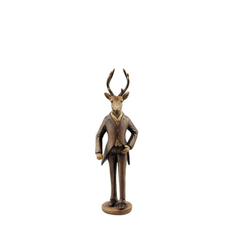 sodoela Kalėdinės dekoracijos Figūrėlė „Mr. Deer“, antikinės patinos, 32,5 cm