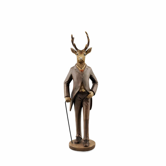 sodoela Kalėdinės dekoracijos Figūrėlė „Mr. Deer“, antikinės patinos, 44 cm
