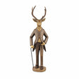 sodoela Kalėdinės dekoracijos Figūrėlė „Mr. Deer“, antikinės patinos, 63 cm