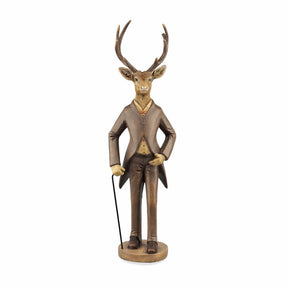 sodoela Kalėdinės dekoracijos Figūrėlė „Mr. Deer“, antikinės patinos, 63 cm