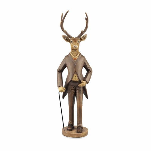 sodoela Kalėdinės dekoracijos Figūrėlė „Mr. Deer“, antikinės patinos, 63 cm