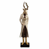 sodoela Kalėdinės dekoracijos Stovintis elnias „Bosco“, smėlio spalvos, 31 cm