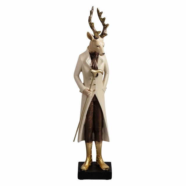 sodoela Kalėdinės dekoracijos Stovintis elnias „Bosco“, smėlio spalvos, 31 cm