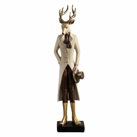 sodoela Kalėdinės dekoracijos Stovintis elnias „Bosco“, smėlio spalvos, 38 cm