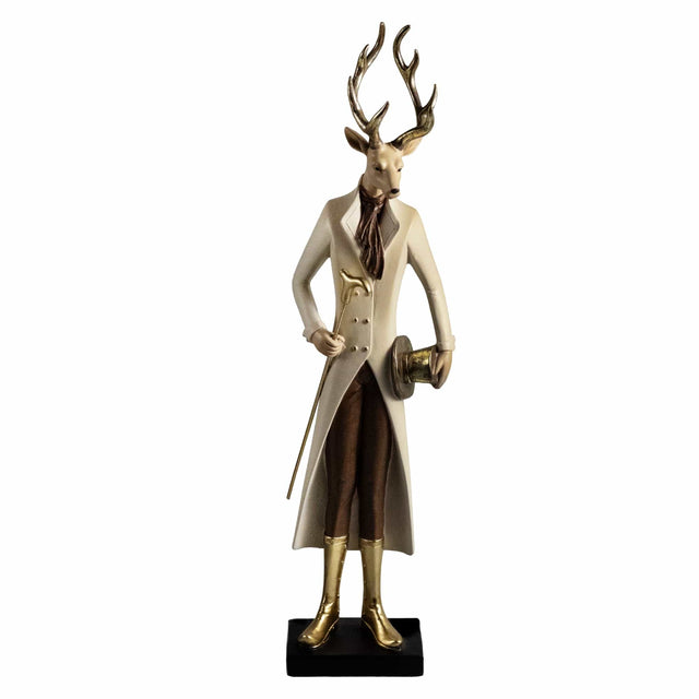 sodoela Kalėdinės dekoracijos Stovintis elnias „Bosco“, smėlio spalvos, 48 cm