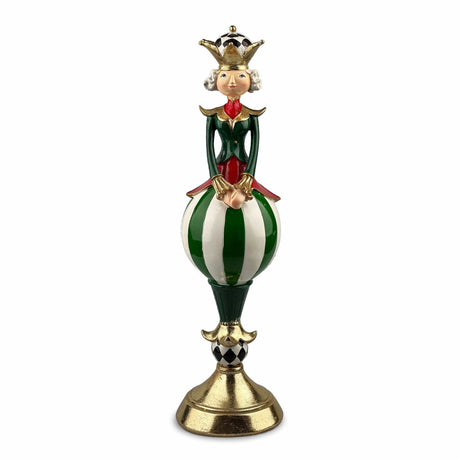 sodoela Kalėdinės dekoracijos Figūrėlė „Regale“ – karalienė ant rutulio, 45 cm