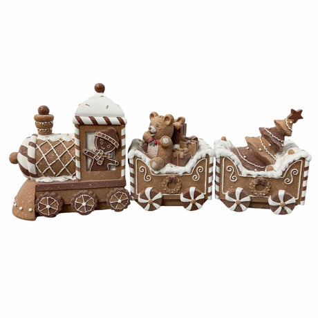 sodoela Kalėdinės dekoracijos Dekoratyvinis traukinukas „Choco“, 62×14,5×26 cm