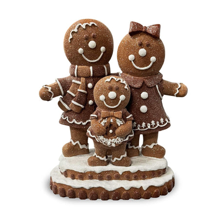 sodoela Kalėdinės dekoracijos Imbierinių sausainių šeimynėlė „Choco“, 26 cm
