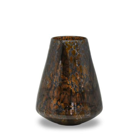 sodoela Vazos Stiklinė vaza „Brown Marble“, rudo marmuro raštu, 27,5 cm
