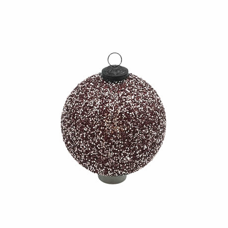 sodoela Kalėdinės dekoracijos Stiklinis žaisliukas „Diamond“, raudonas, Ø 13 cm