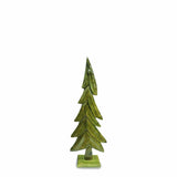 sodoela Kalėdinės dekoracijos Medinė eglutė „Foresta“, žalia, 56 cm