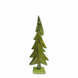 sodoela Kalėdinės dekoracijos Medinė eglutė „Foresta“, žalia, 67 cm