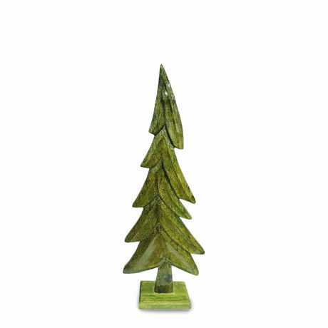 sodoela Kalėdinės dekoracijos Medinė eglutė „Foresta“, žalia, 67 cm