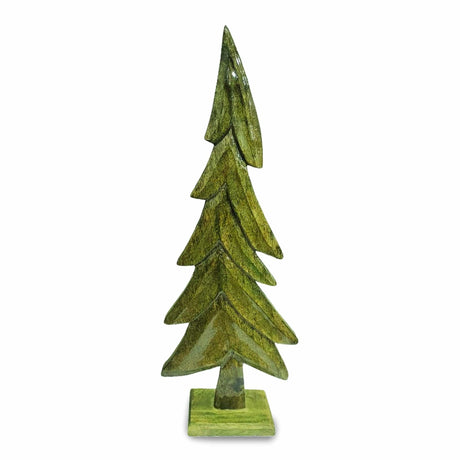 sodoela Kalėdinės dekoracijos Medinė eglutė „Foresta“, žalia, 82 cm