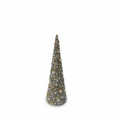 sodoela Kalėdinės dekoracijos Karoliukų kūgis „Beads“, sidabrinis / baltas, 36 cm