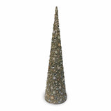 sodoela Kalėdinės dekoracijos Karoliukų kūgis „Beads“, sidabrinis / baltas, 60 cm