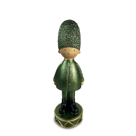 sodoela Kalėdinės dekoracijos Figūrėlė sargybinis „Guard“, metalizuota žalia, 26,5 cm