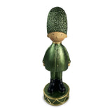 sodoela Kalėdinės dekoracijos Figūrėlė sargybinis „Guard“, metalizuota žalia, 40 cm