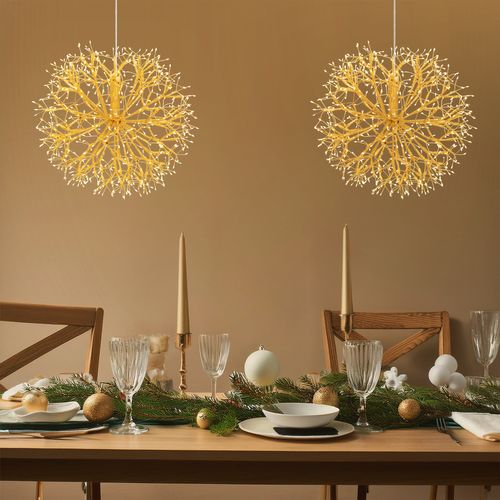 Sferinis burbulas ø40 cm 576 LED šampano spalvos