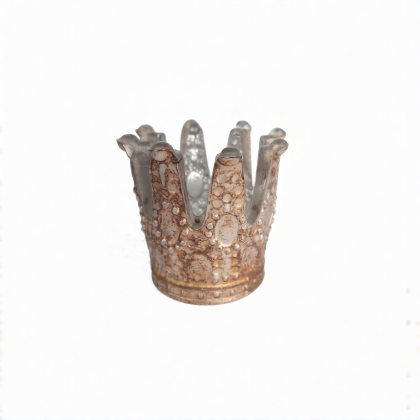 Karūna-sendinto stiklo žvakidė 8x8x7,5 cm