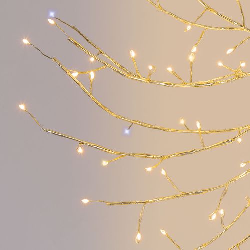 Šakelių vainikas ø45cm LED šampano spalvos