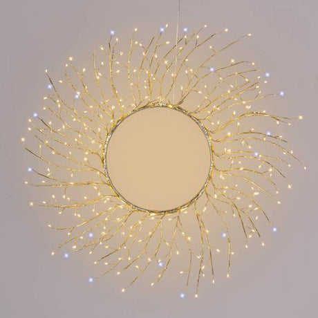 LED šakelių vainikas ø60 cm, 260 LED šampano