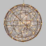 Metalinė sfera Ø25 cm 120 LED vario rudos spalvos