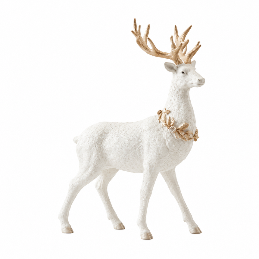 Pastatoma dekoracija „Frosty Deer“ 36x28x12 cm