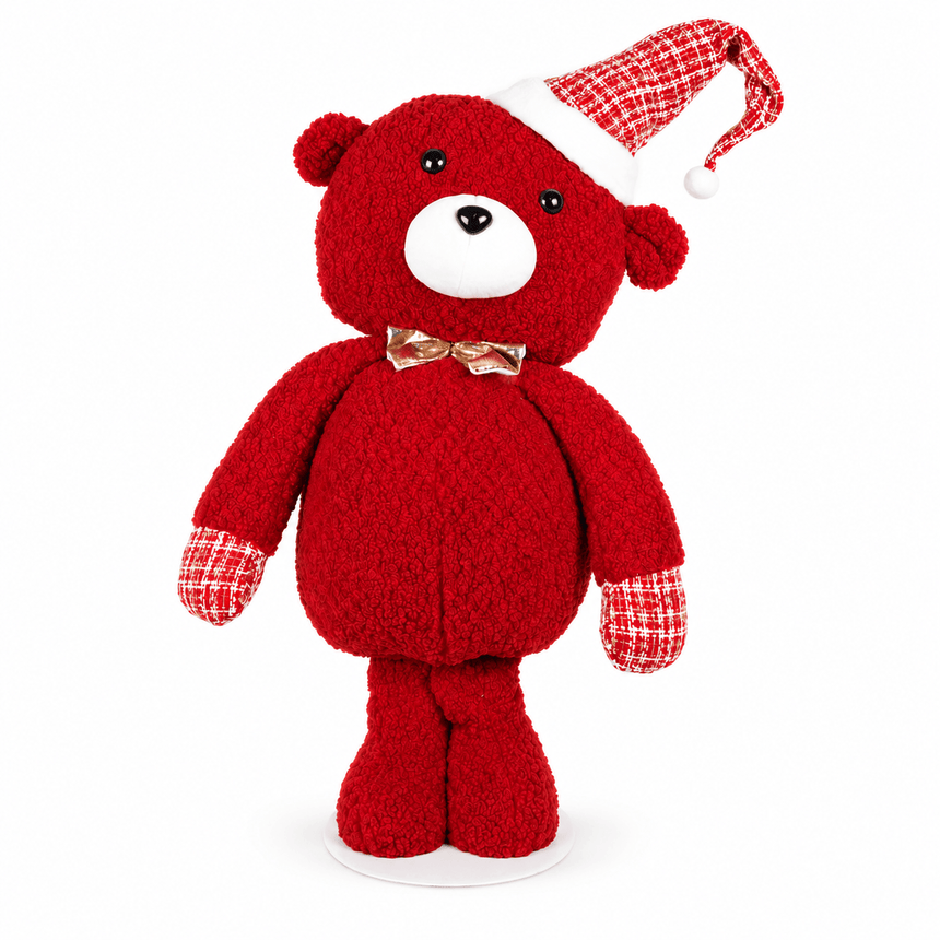 sodoela Kalėdinės dekoracijos Pliušinis žaislas „Teddy Noel“ 32x60x107 cm