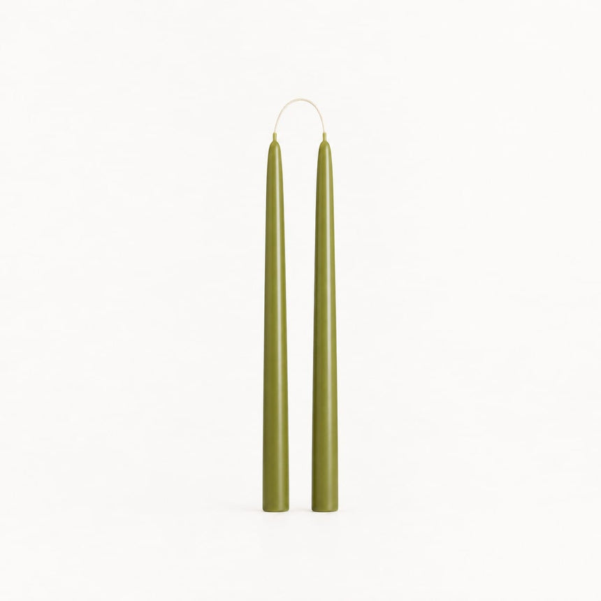 sodoela Žvakės Žvakių rinkinys „Candela Lunga“, alyvuogių žalia, A30 cm, 2 vnt.
