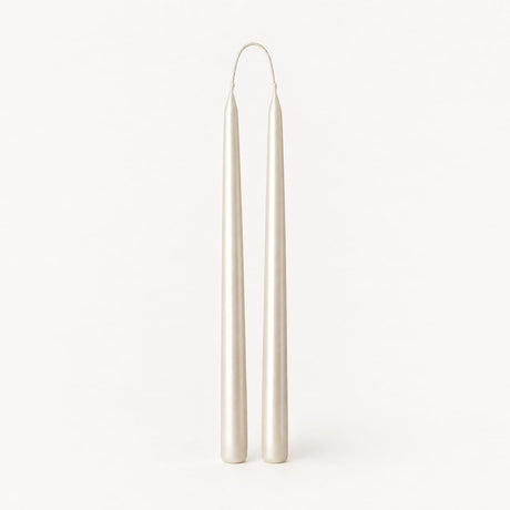 sodoela Žvakės Žvakių rinkinys „Candela Lunga“, perlamutro balta, A30 cm, 2 vnt.
