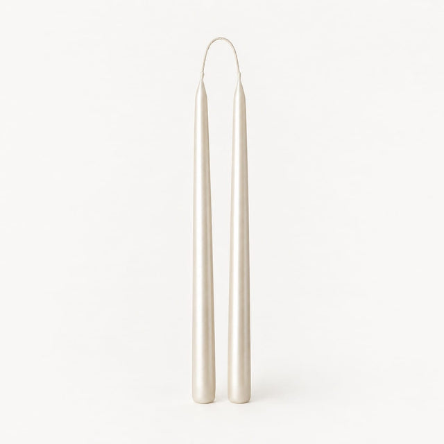 sodoela Žvakės Žvakių rinkinys „Candela Lunga“, perlamutro balta, A30 cm, 2 vnt.