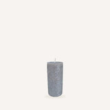 sodoela Žvakės sidabrinė Cilindrinė žvakė „Rustic Lacquer“ A12 cm, Ø6 cm