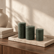sodoela Žvakės Cilindrinė žvakė „Rustic Classic“, miško žalia