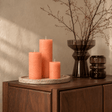 sodoela Žvakės Cilindrinė žvakė „Rustic Classic“, persikinė